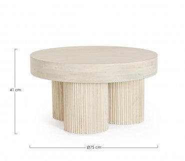 Bizzotto Tavolino da caffè Dacca Naturale
