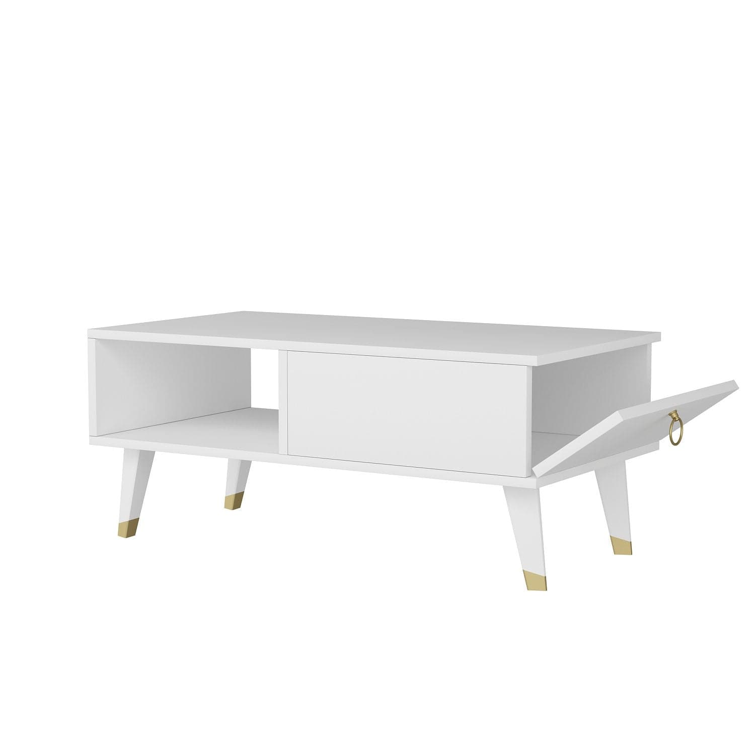 Tavolino da caffè Delux Bianco (3)