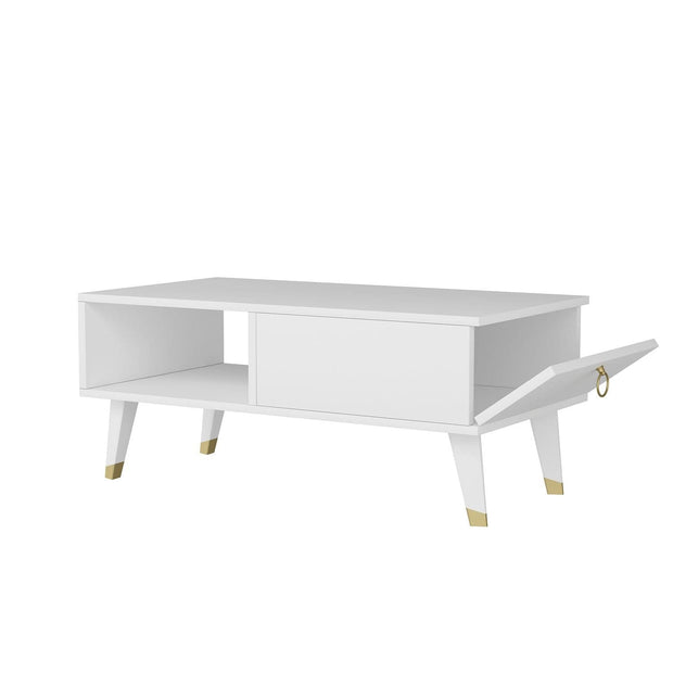 Tavolino da caffè Delux Bianco (3)