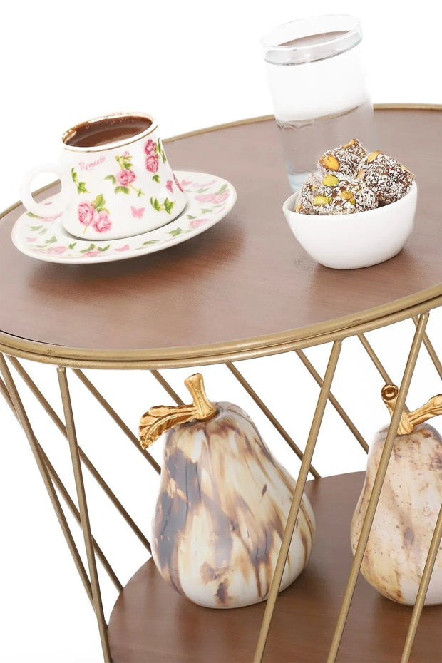 Tavolino da caffè Guzel Noce (2)