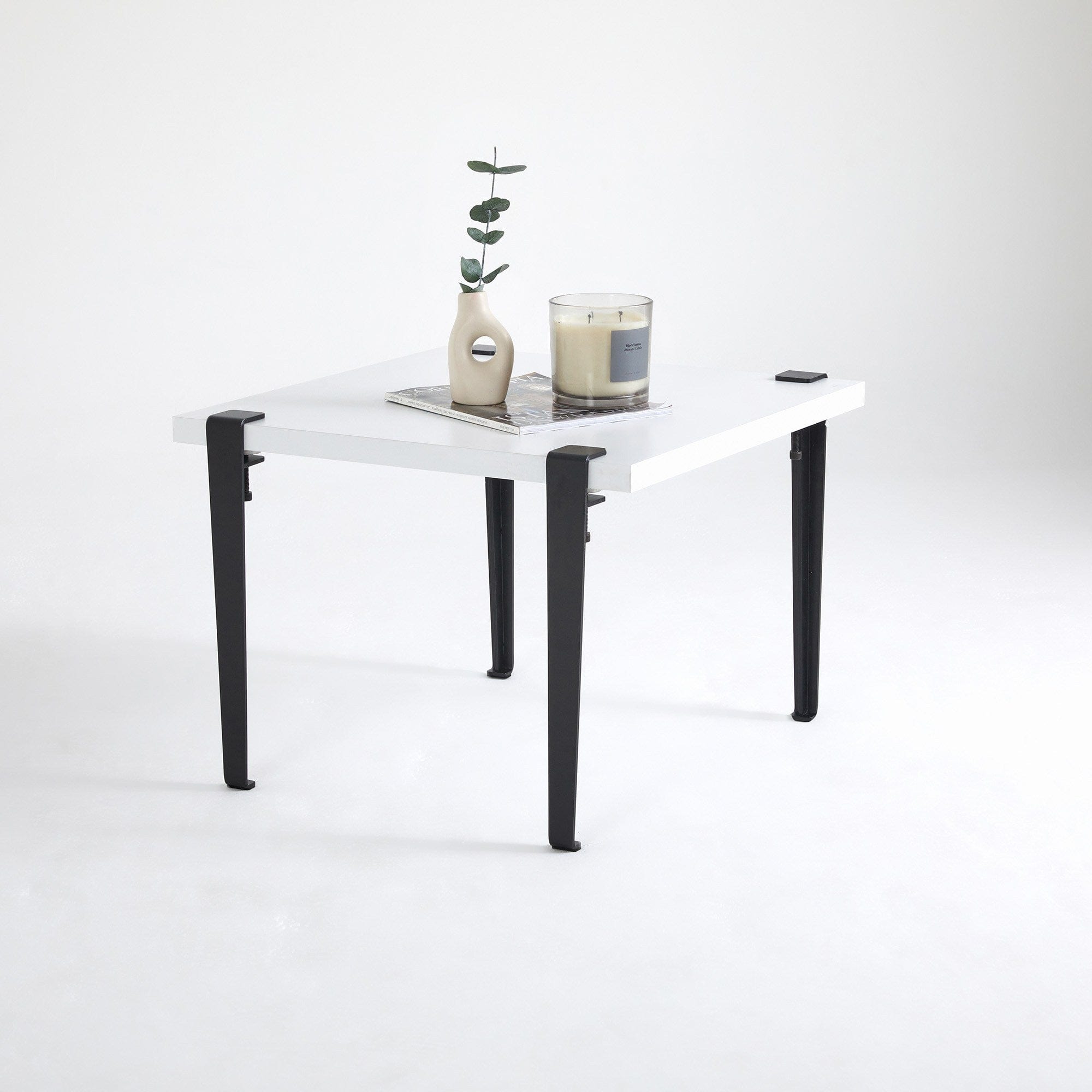 Tavolino da caffè Halicheron Bianco e Nero (1)