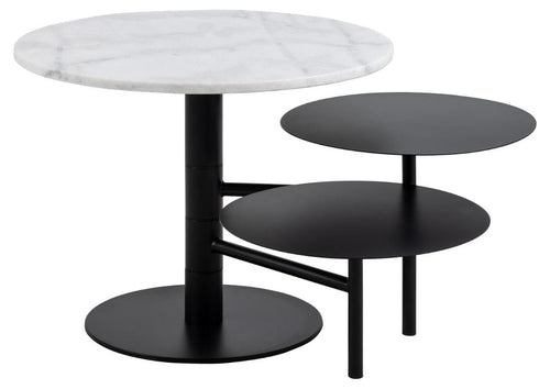 Actona Tavolino da caffè Lahti Bianco