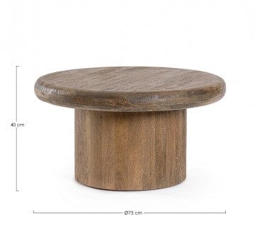Bizzotto Tavolino da caffè Lopez Marrone