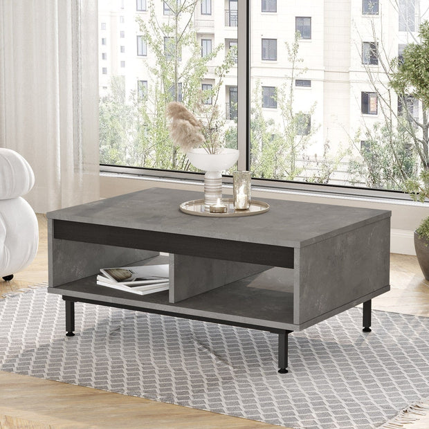 Tavolino da caffè LV29-RL Grigio (1)