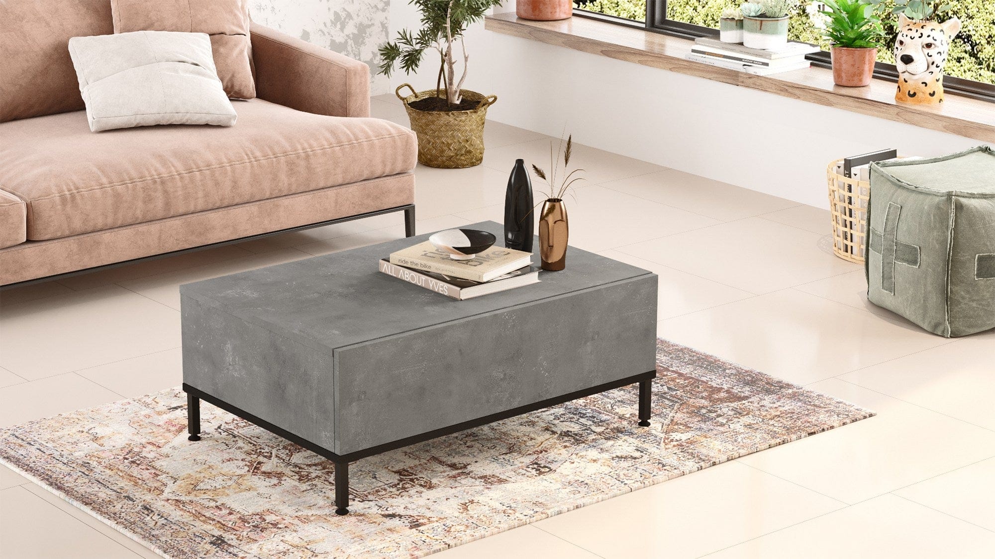 Tavolino da caffè LV31-RL Grigio (3)