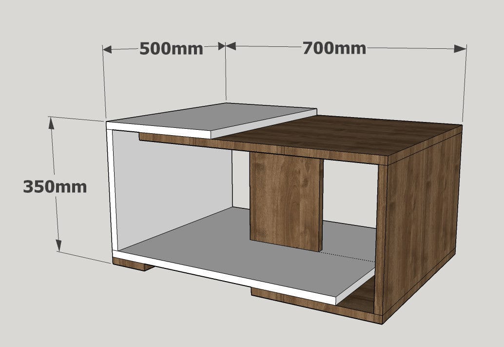Tavolino da caffè Modern Noce (2)