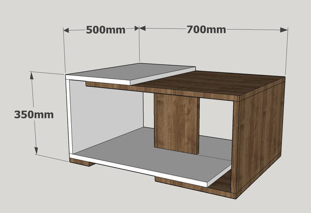 Tavolino da caffè Modern Noce (2)