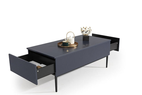 Tavolino da caffè Nicole 120-2SZ Nero & BGRTPL-NICOLE-LAWA-120-2SZ-CZARNY