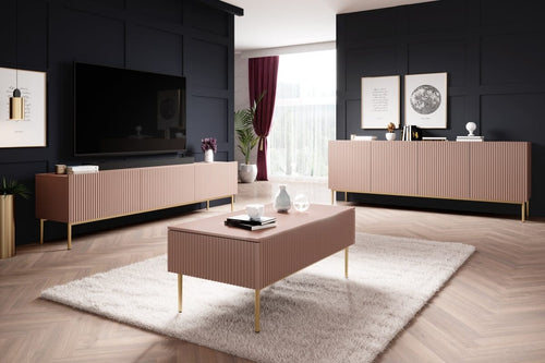 Tavolino da caffè Nicole 120-2SZ Oro & BGRTPL-NICOLE-LAWA-120-2SZ-ZLOTY