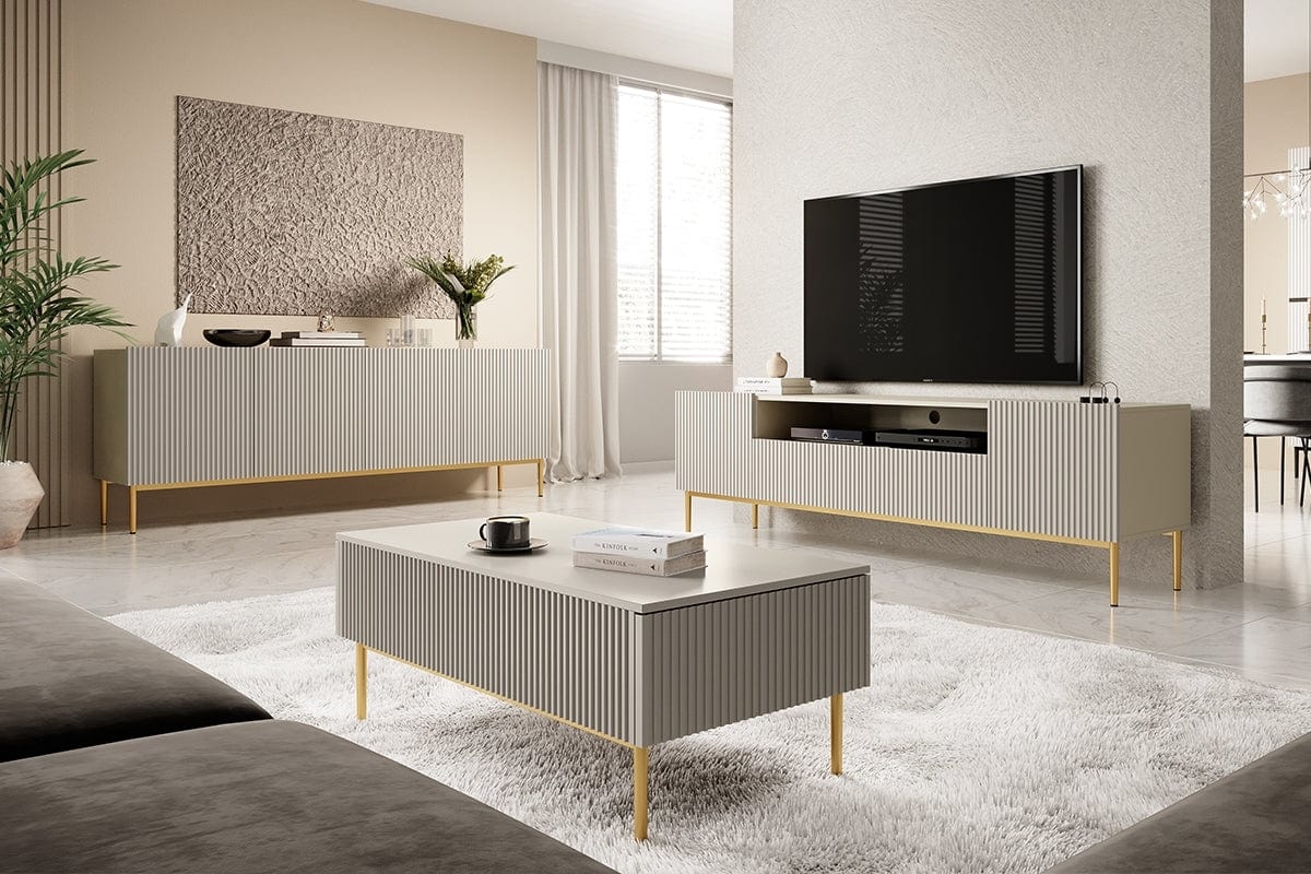 Tavolino da caffè Nicole 120-2SZ Oro (3)