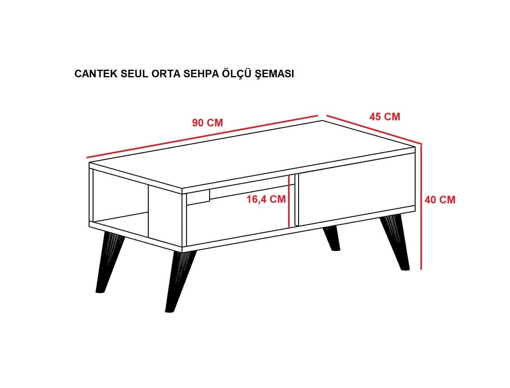 Tavolino da caffè Seul Noce (1)