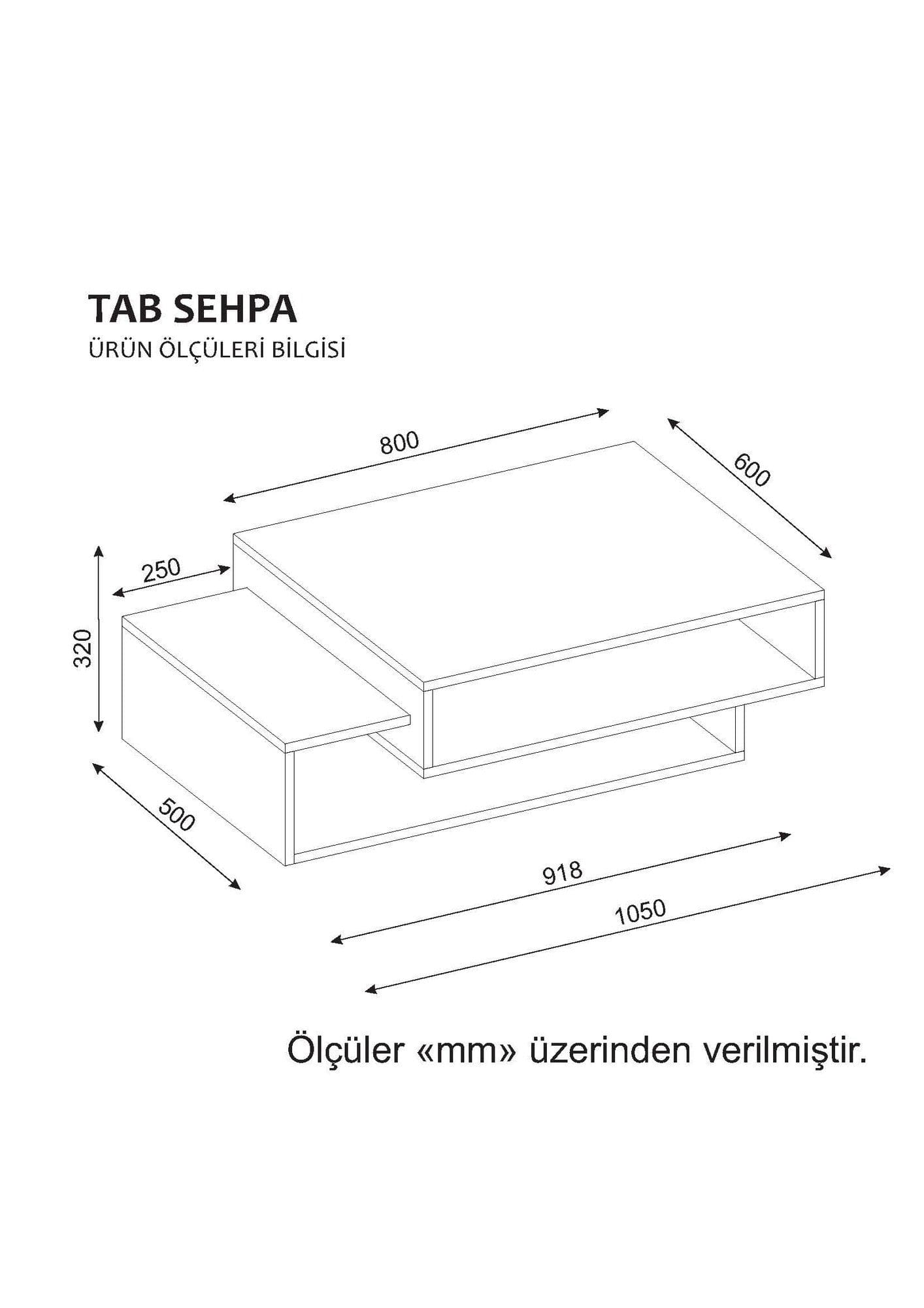 Tavolino da caffè Tab Rosso (3)