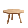 Tavolino da caffè Treben Wood Round Quercia