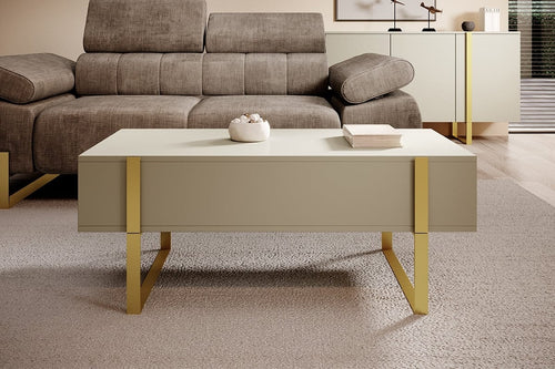 Tavolino da caffè Verica 120-2SZ Crema