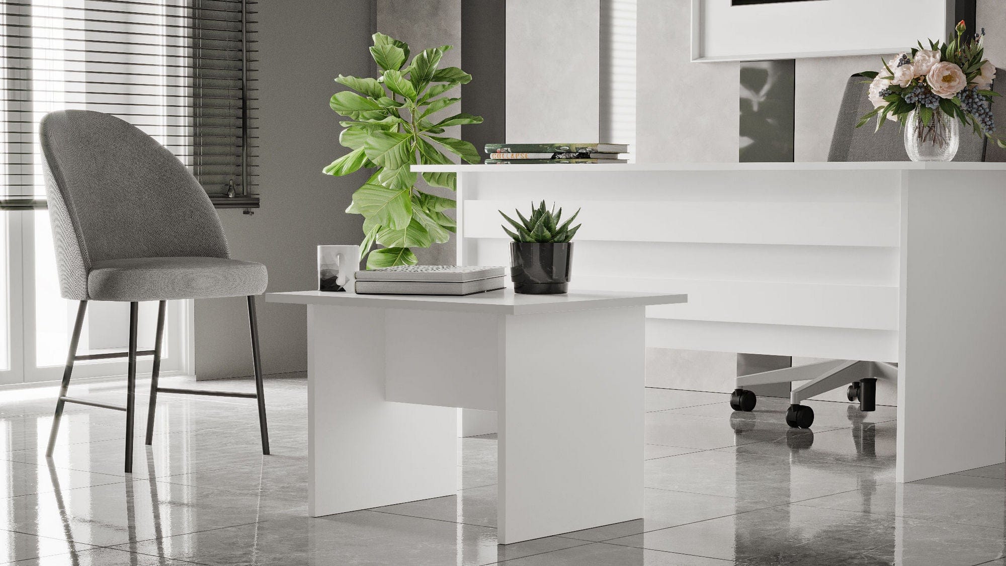 Tavolino da caffè VO2-W Bianco (2)