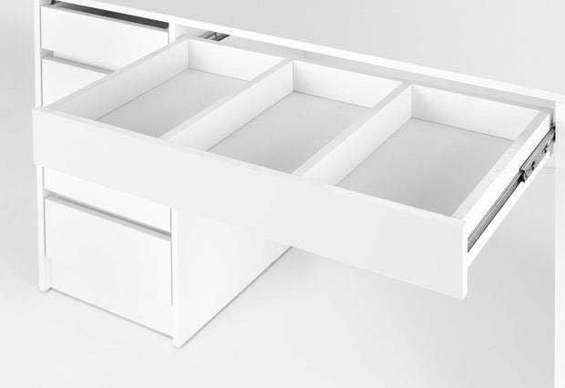 Halmar Tavolino da toeletta con specchio Hollywood XL Bianco