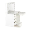 Halmar Tavolino da toeletta con specchio Hollywood XL Bianco