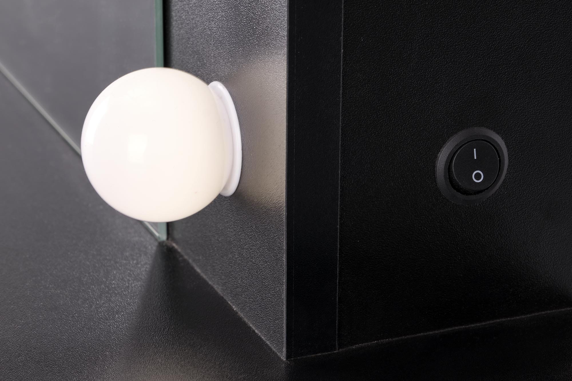 Halmar Tavolino da toeletta con specchio Hollywood XL Nero