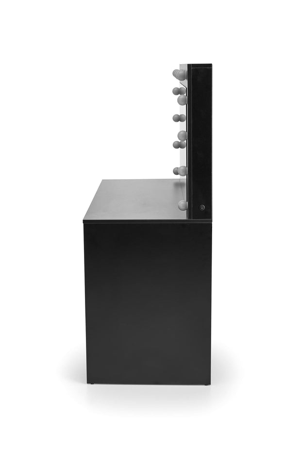 Halmar Tavolino da toeletta con specchio Hollywood XL Nero