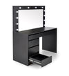Halmar Tavolino da toeletta con specchio Hollywood XL Nero