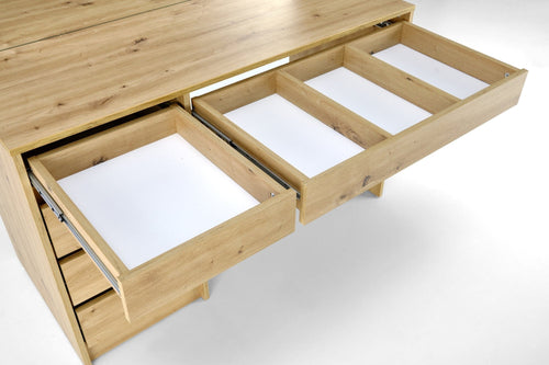 Halmar Tavolino da toeletta con specchio Hollywood XL Quercia