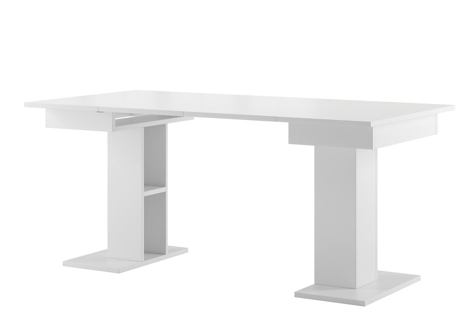 Tavolo allungabile Star 05 Bianco, L85-220xL85xH77 cm (5)