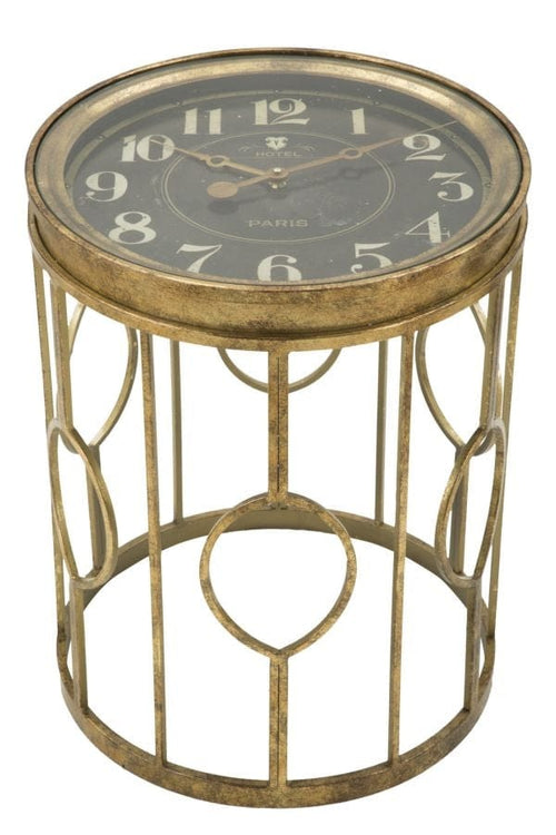 Tavolo C/Orologio Glam cm Ø 41,5x53,5 (1)