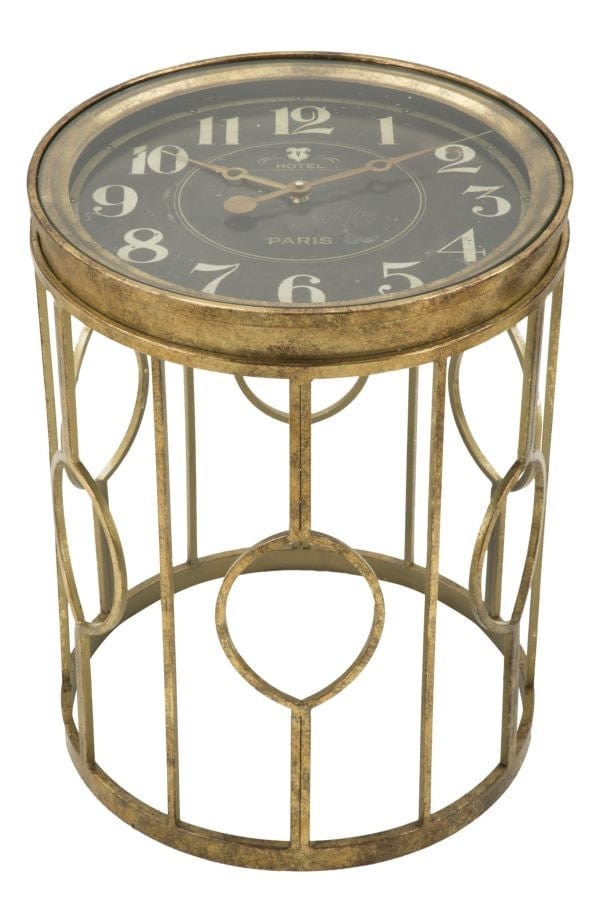 Tavolo C/Orologio Glam cm Ø 41,5x53,5 (1)