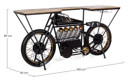 Bizzotto Tavolo da Bar Moto Replica Naturale