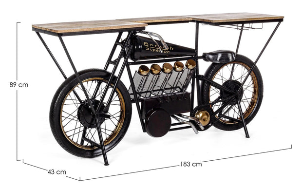 Bizzotto Tavolo da Bar Moto Replica Naturale