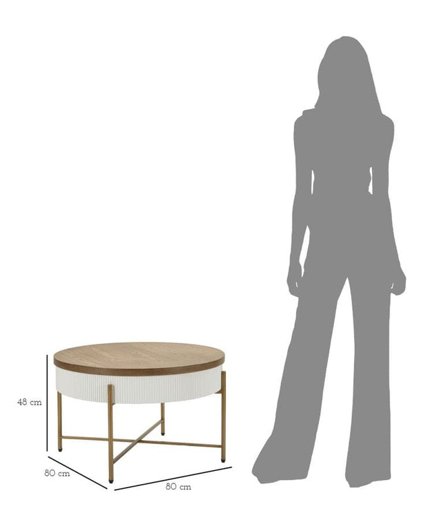 Tavolo Da Caffe Tolosa cm Ø 80x48 (8)