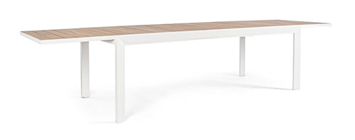 Bizzotto Tavolo da giardino estensibile Belmar Bianco