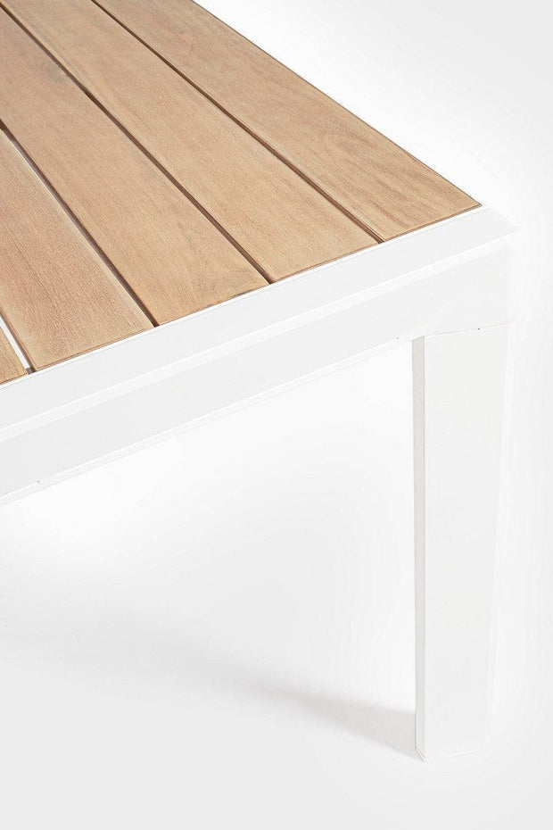Bizzotto Tavolo da giardino estensibile Belmar Bianco