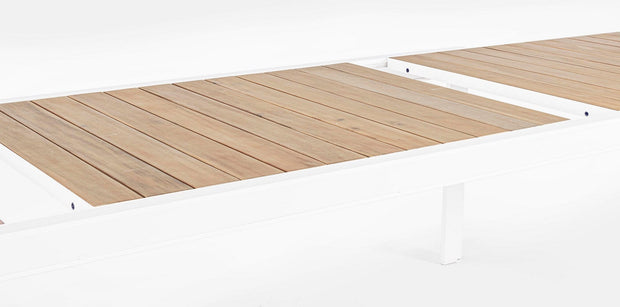 Bizzotto Tavolo da giardino estensibile Belmar Bianco