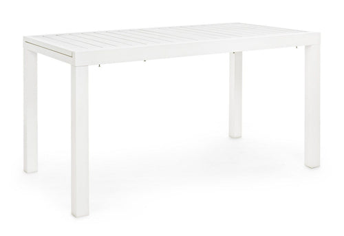 Bizzotto Tavolo da giardino estensibile Hilde Bianco