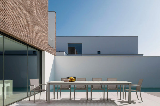 Bizzotto Tavolo da giardino estensibile Konnor Beige
