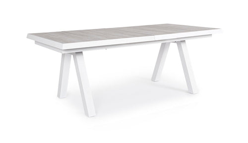 Bizzotto Tavolo da giardino estensibile Krion Bianco