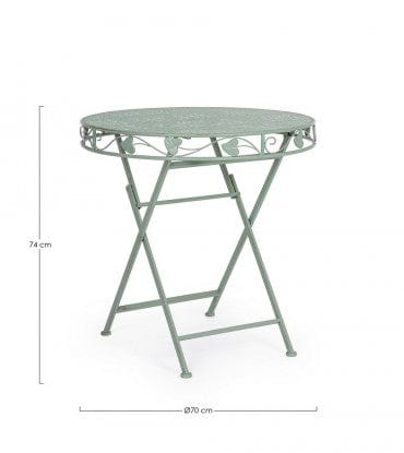 Bizzotto Tavolo da giardino pieghevole Harriet Verde