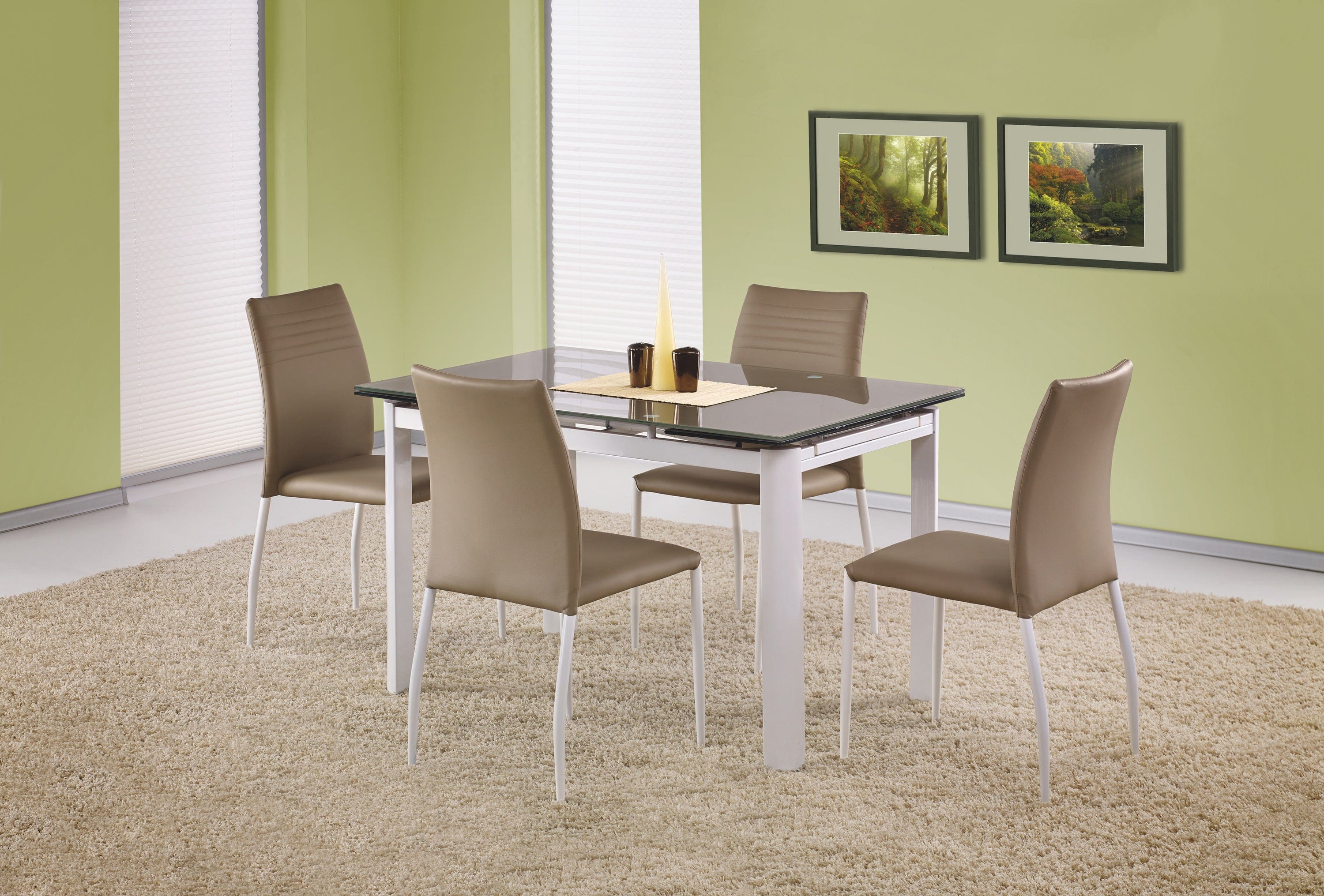 Halmar Tavolo da pranzo estensibile Alston Beige
