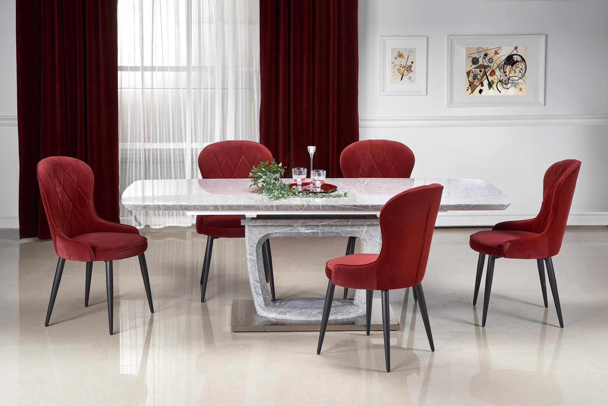 Halmar Tavolo da pranzo estensibile Artan Grigio
