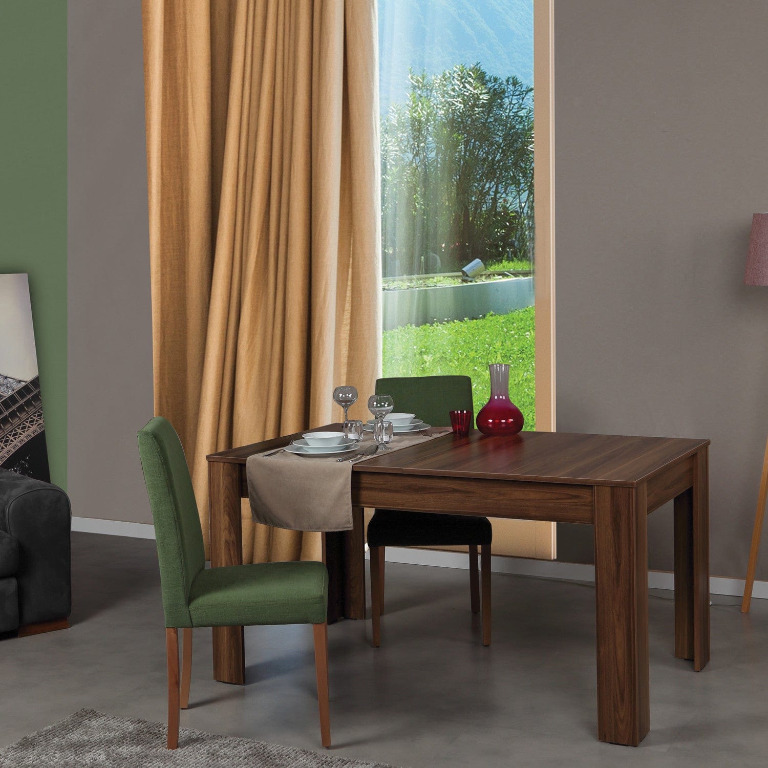 Tavolo da pranzo estensibile Bois Noce