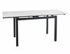 Signal Tavolo da pranzo estensibile GD017 Bianco e Nero