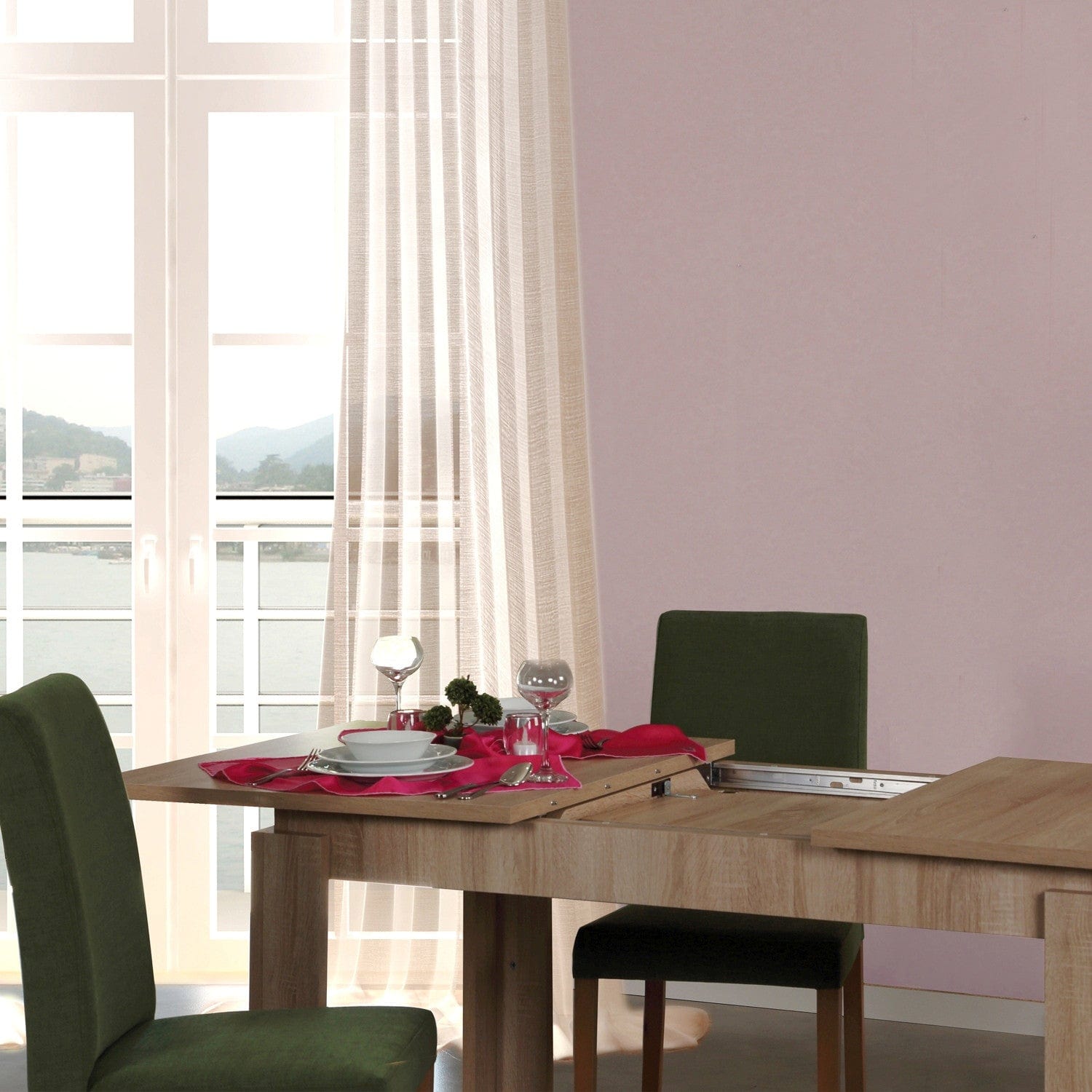 Tavolo da pranzo estensibile Huqqa Quercia (1)