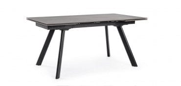 Bizzotto Tavolo da pranzo estensibile Jarkko Nero