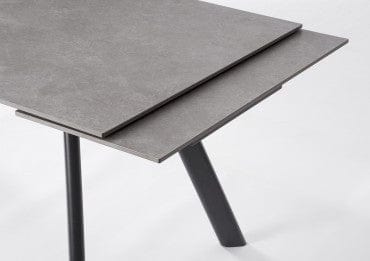 Bizzotto Tavolo da pranzo estensibile Jarkko Nero
