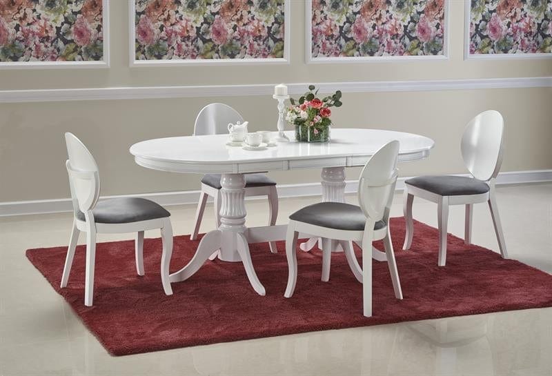 Halmar Tavolo da pranzo estensibile Josette Bianco