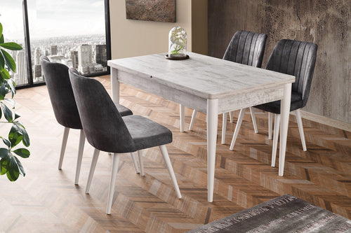 Tavolo da pranzo estensibile Kelebek 1233 Bianco (1)