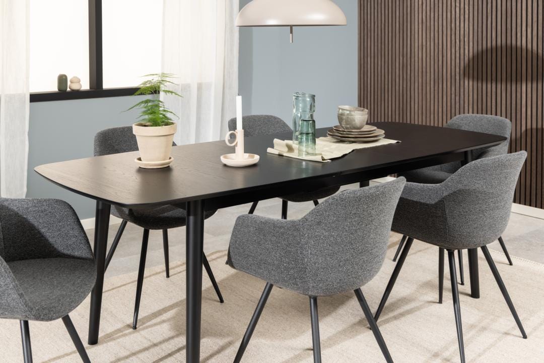 Actona Tavolo da pranzo estensibile Montreux Nero