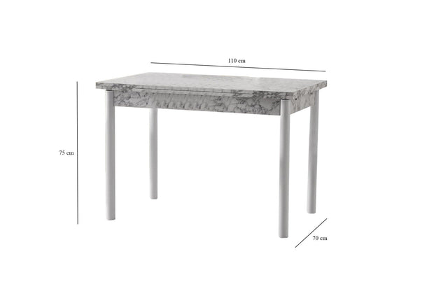 Tavolo da pranzo estensibile Polo 1305 Grigio (2)