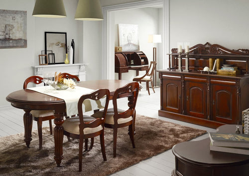 Tavolo da pranzo estensibile Vintage Oval Noce (1)